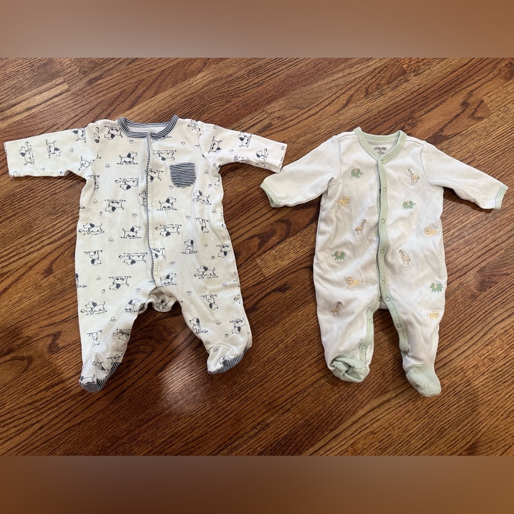 Little Me 3M footie pajama bundle  EUC